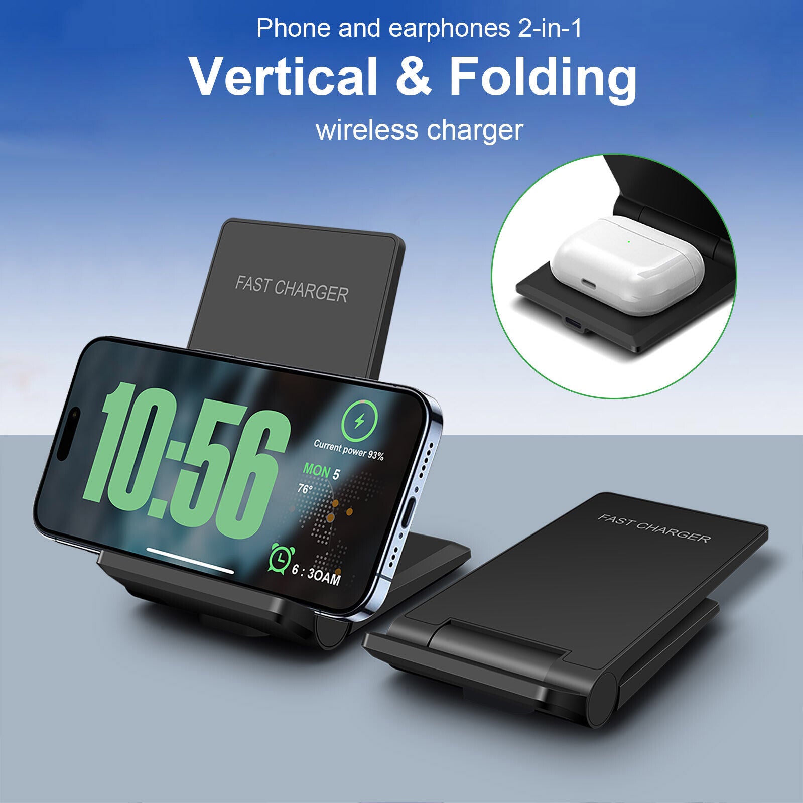 3 in 1 Wireless Charger Dock Charging Station for Apple Watch Iphone 17 16 15 14