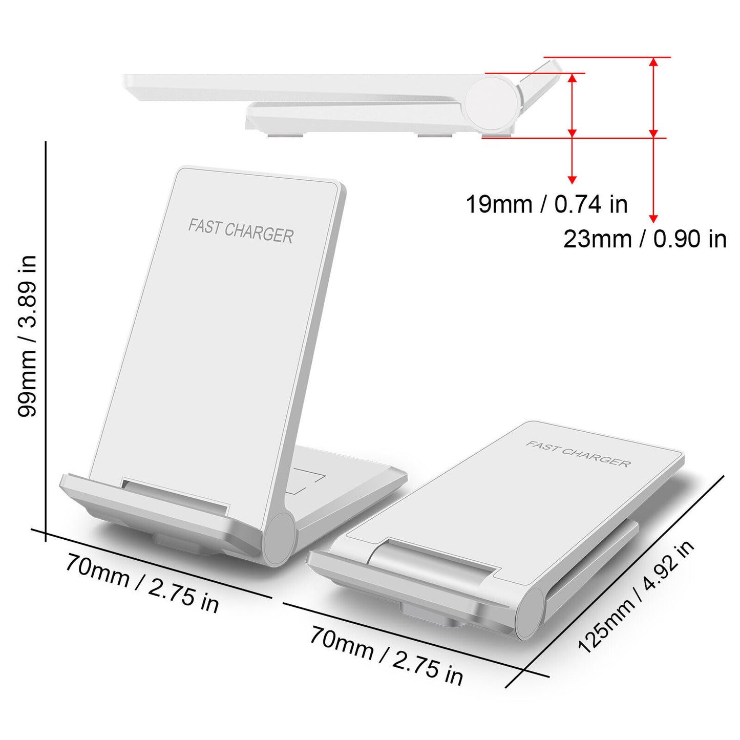 3 in 1 Wireless Charger Dock Charging Station for Apple Watch Iphone 17 16 15 14